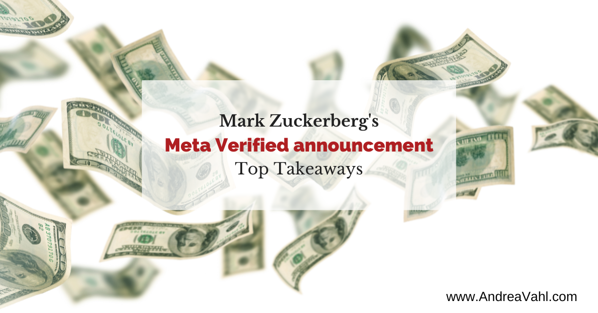 Meta Verified announcement from Mark Zuckerberg Meta Verified announcement from Mark Zuckerberg