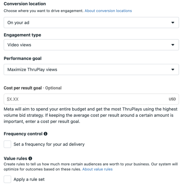 Value Rules for All Campaign Objectives Value Rules for All Campaign Objectives