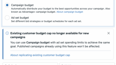 Change to Ad Set Spending Limits