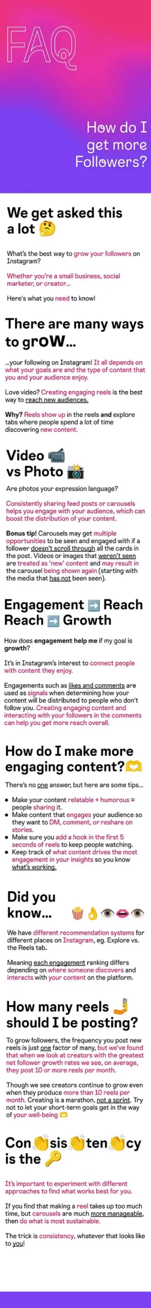 Instagram Shares Tips on How To Grow Your Following [Infographic]